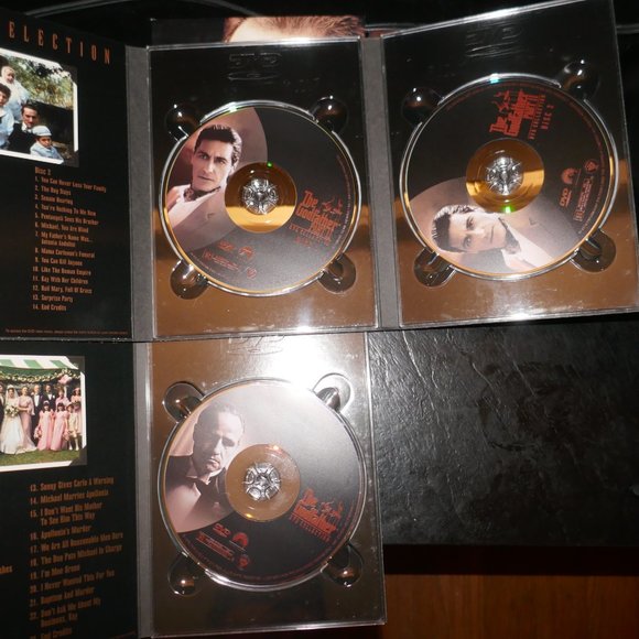 THE GODFATHER DVD COLLECTION 5 DVD SET GODFATHER 1 2 3 AL PACINO BRANDO DINERO - Picture 5 of 6